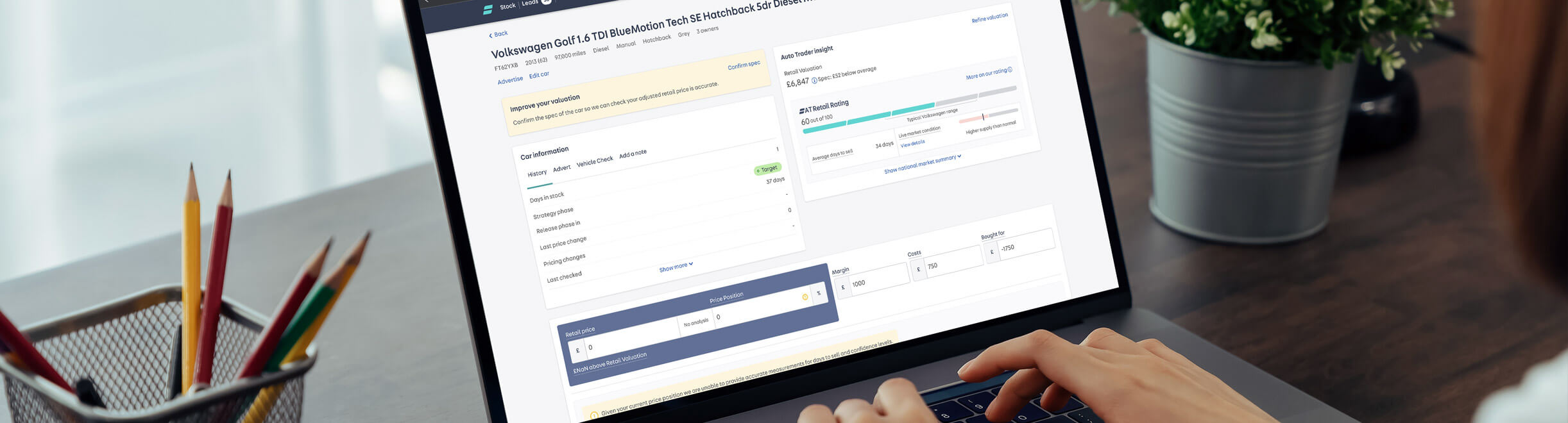 Make better retail decisions faster with Retail Check A laptop showing Retail Check