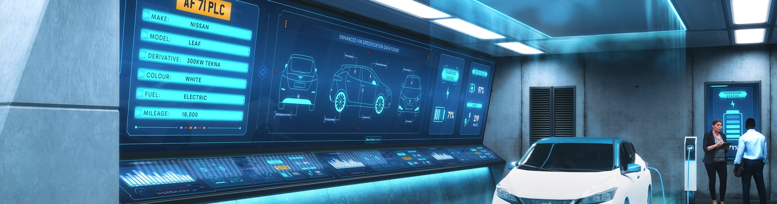 Vehicle Check A video still from the Autotrader Connect advert.