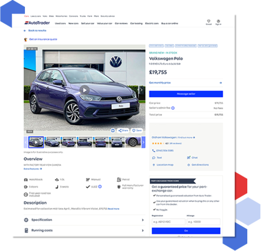 Take your brand new stock out of hiding A man searches for a finance deal on a laptop